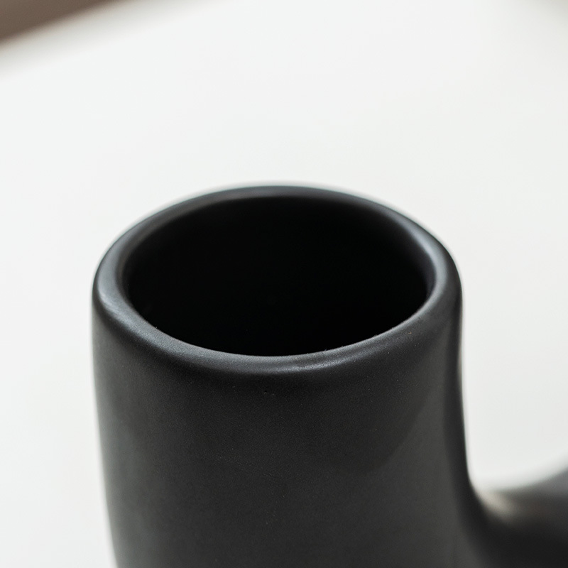 Ceramic Vase U Type Modern Dried Flower Vase Pampas Flower Boho Home Decor Vase for Centerpiece Wedding Dinner Table