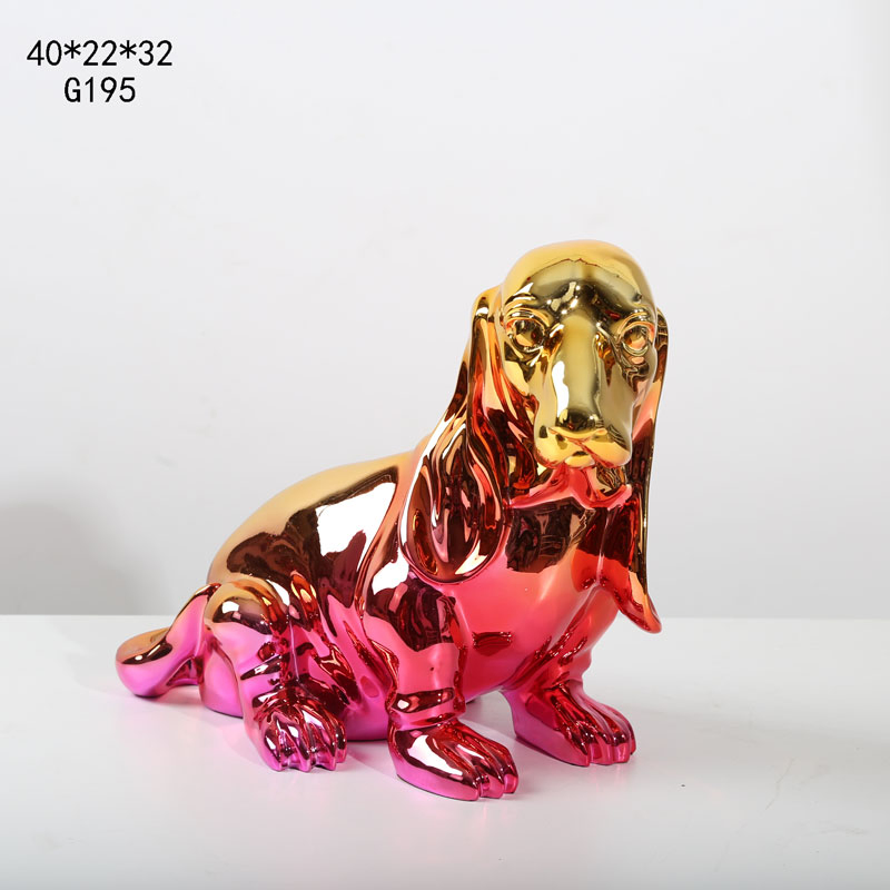 Customized Home Decorative Ornaments Fierce Dog Figurine Resin Animal Crafts