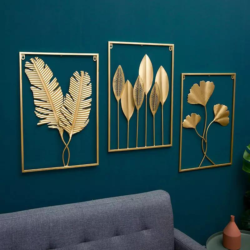 Modern Design Living Room Bedroom Wall Mounted Metal Hanging Decoration Wall Art
