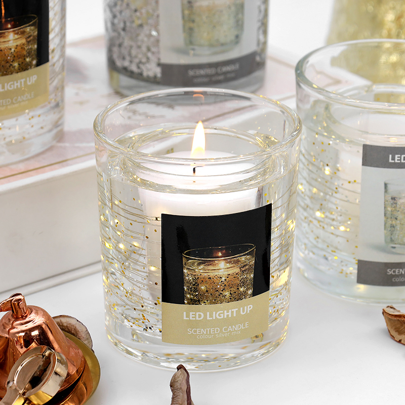 LED Jelly Candle with Customized Scent for Seasonal Home Decoration