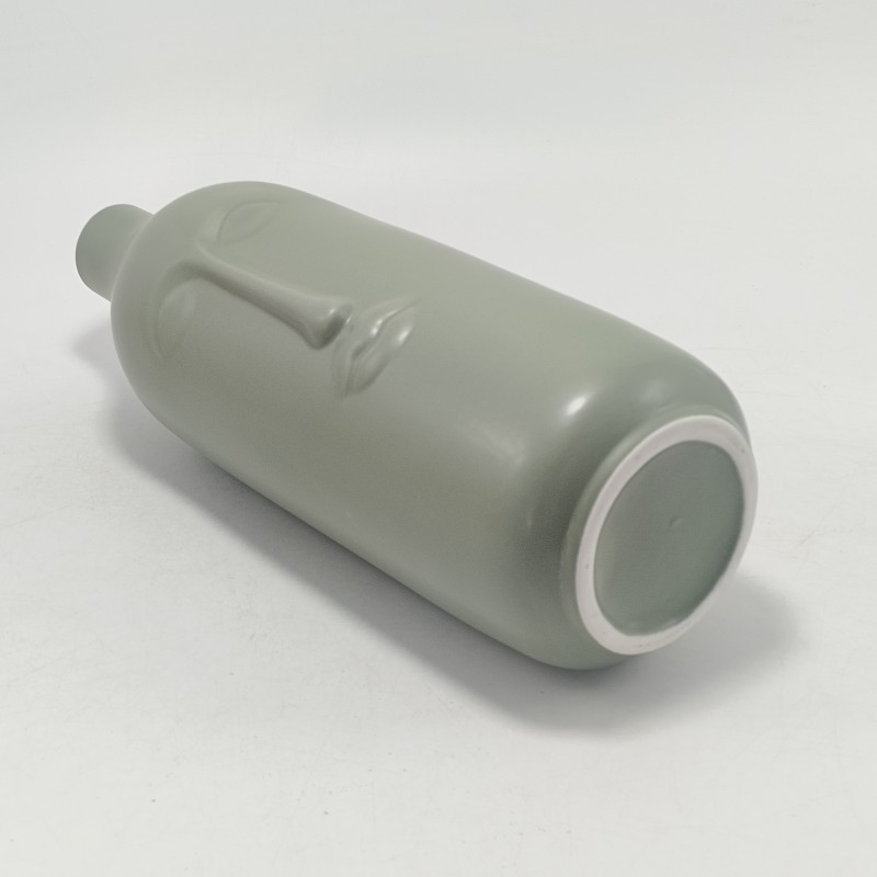 Handmade Nordic Minimalist Style Decorative Tabletop White Ceramic Hydroponics Flower Vase Wholesale Customized Ceramic Vases