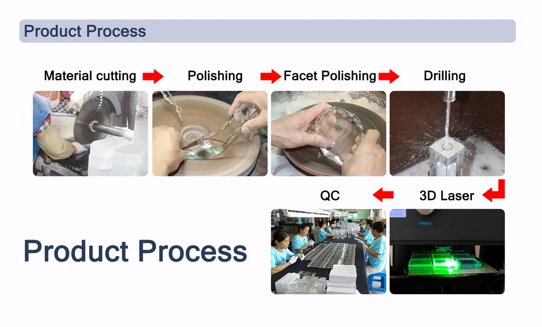 3D Laser Engraving Panda Crystal 1