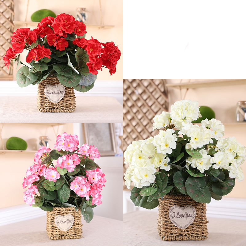 Factory Hot Sale Simulation Artificial Plastic Handmade Flowers Home Decoration