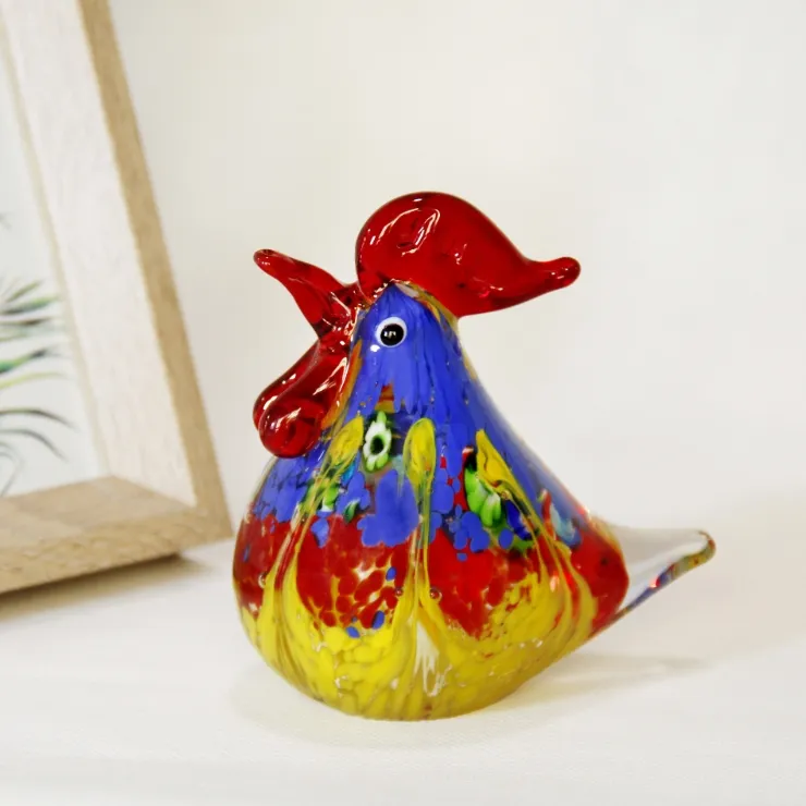 Glass Chicken Ornament 2