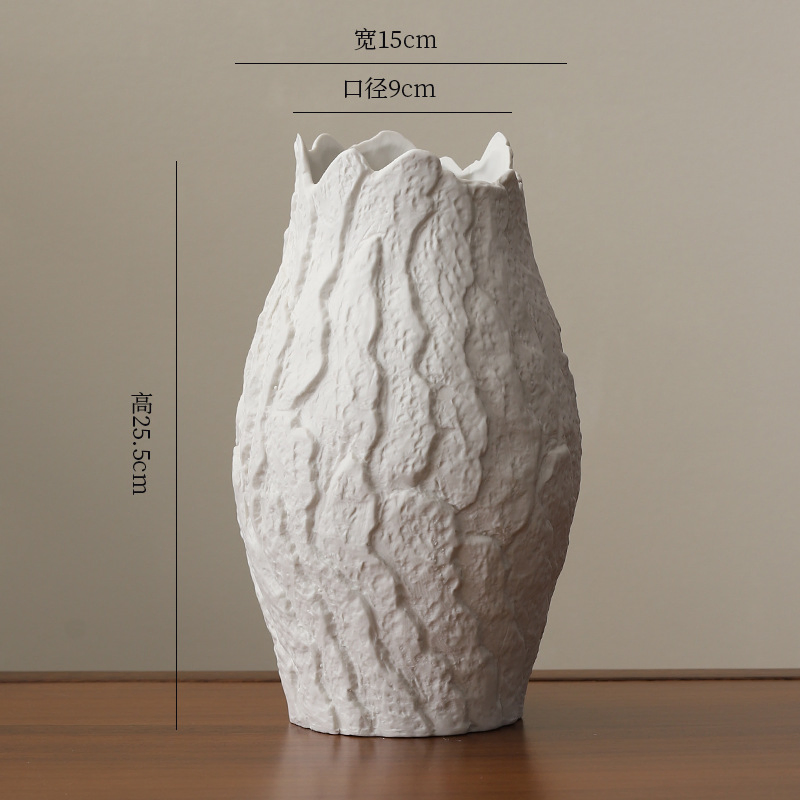 White Ceramic Vase, Small Ceramic Flower Vases Bulk Bud Vases for Wedding Table Centerpieces Decor Pampas Grass Modern Boho Home Party Decor DIY Gift