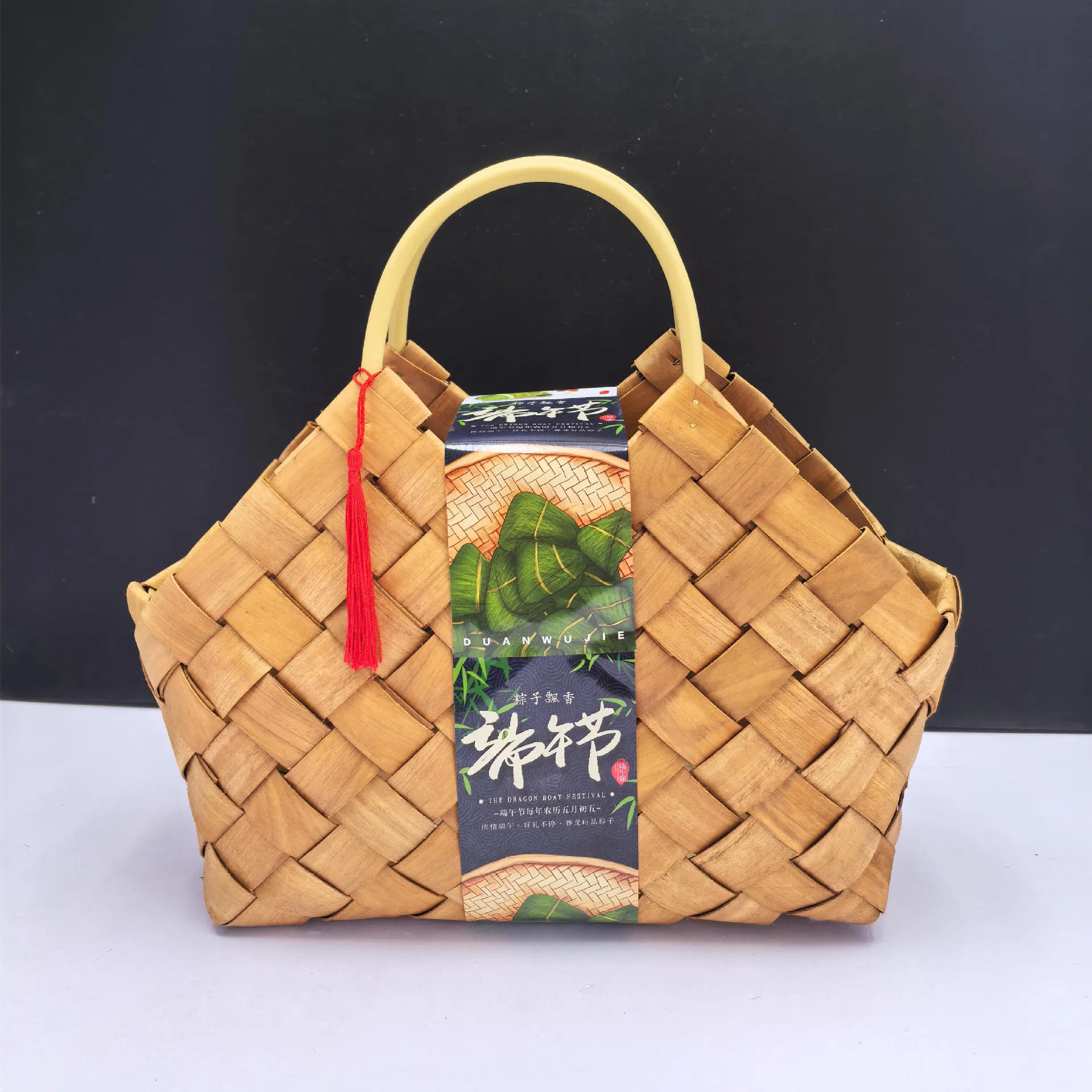 Elegant Handcrafted Wooden Chip Basket for Unique Gifts