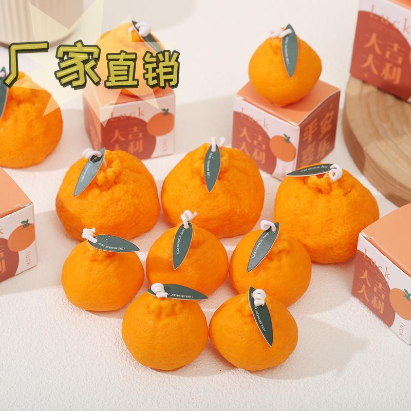 Handcrafted Romantic Orange Candle Gift for Scent Lovers