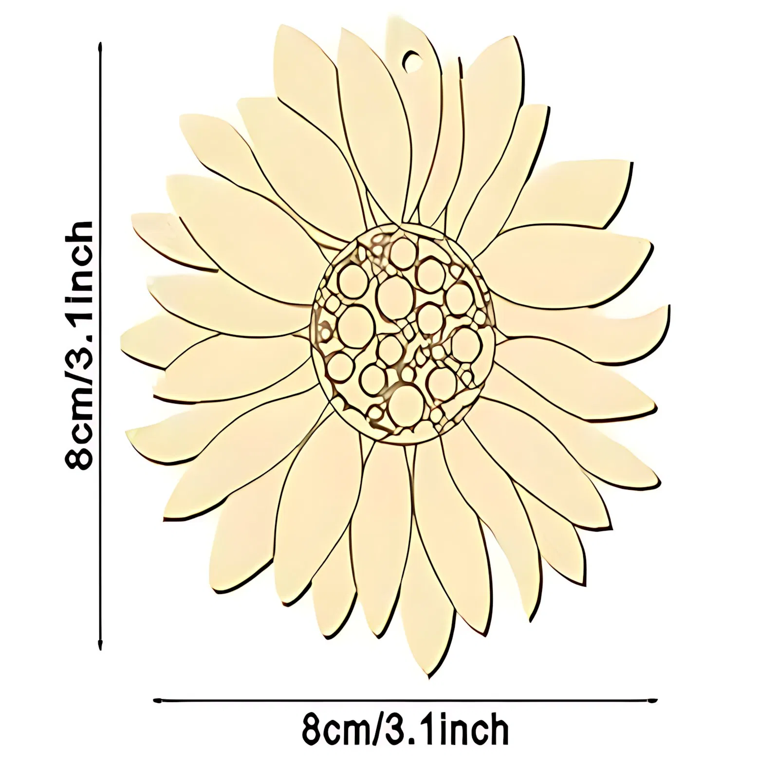 Butterfly Insects DIY Painted Wooden Crafts Small Hanging Ornaments