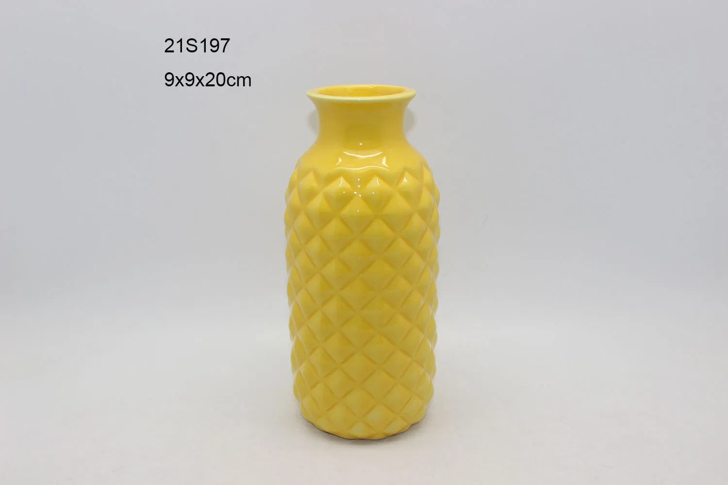 Yellow Unique Gift Ceramic Vase Decorative Ornament
