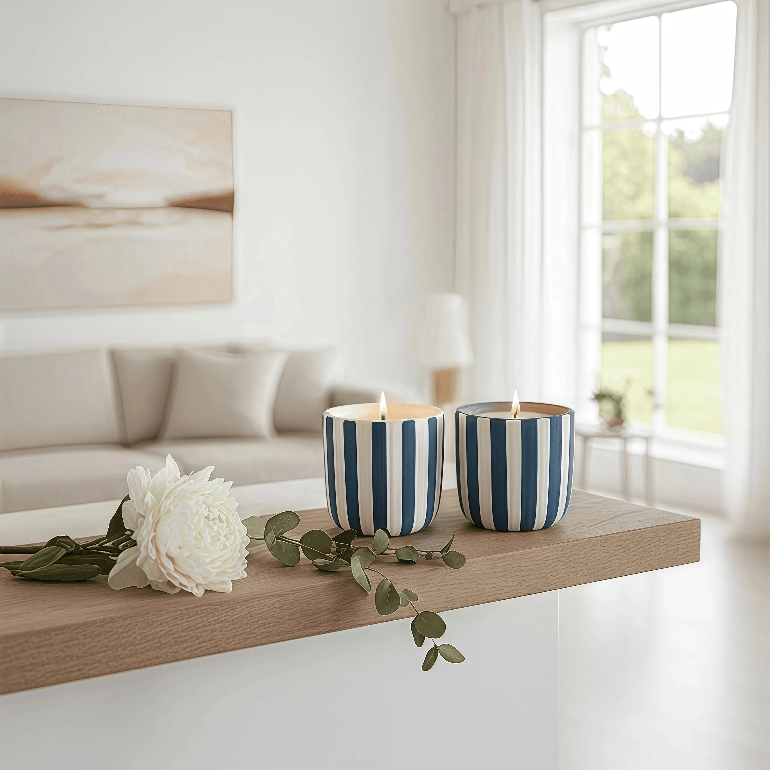 Artisan-Style Aromatherapy Candle, Outdoor Citronella Mosquito-Repellent Candle, Custom Minimalist Scented Candles