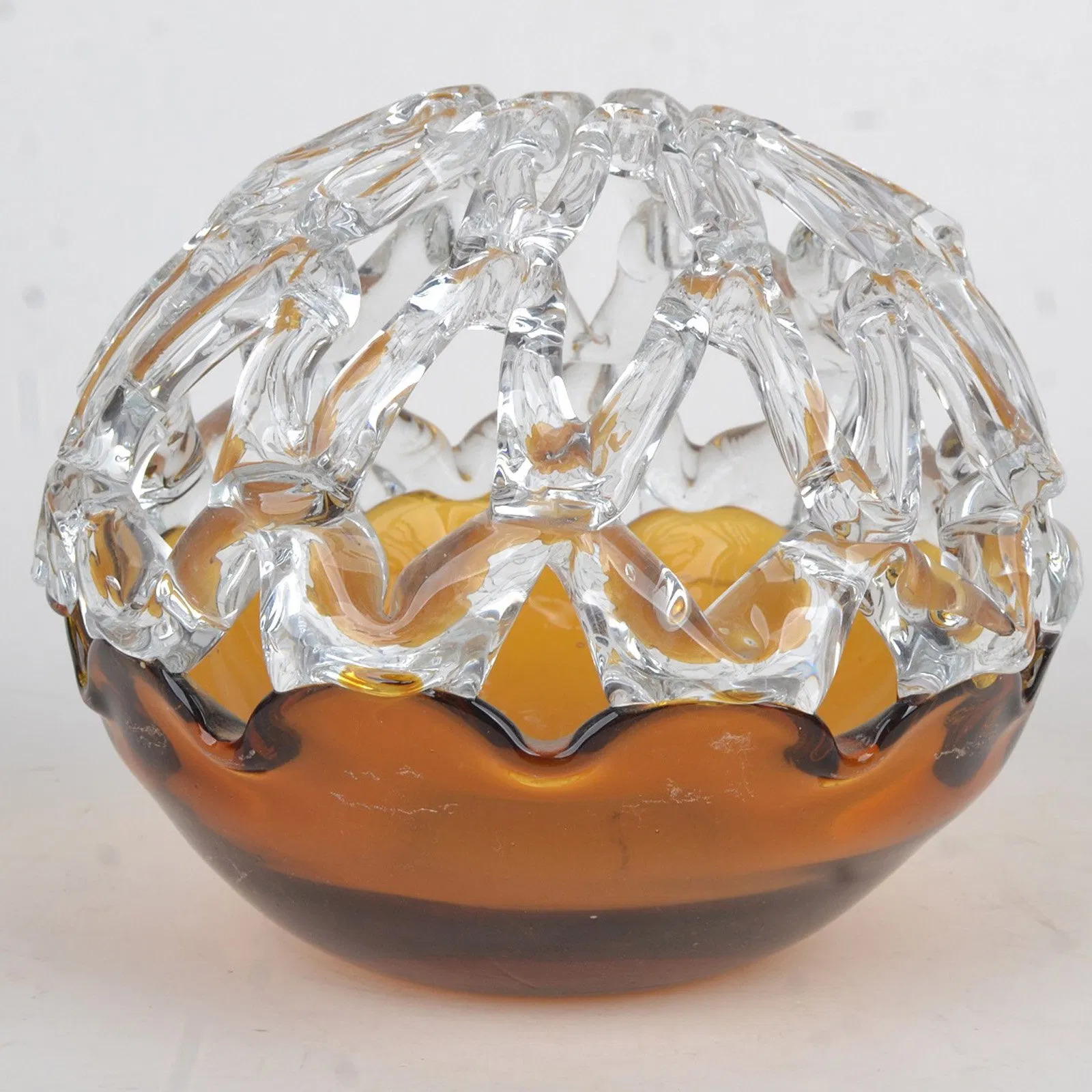 Glass Arts Crafts Home Decor in Unique Shape Glass Craft