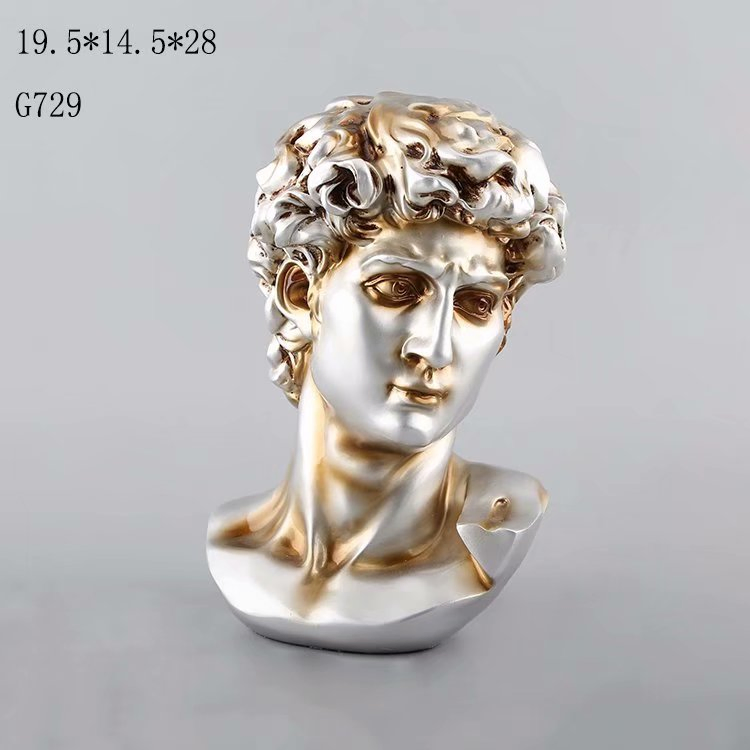 Neoclassical Western Art Handmade Resin Human Figure Statue Home Decor