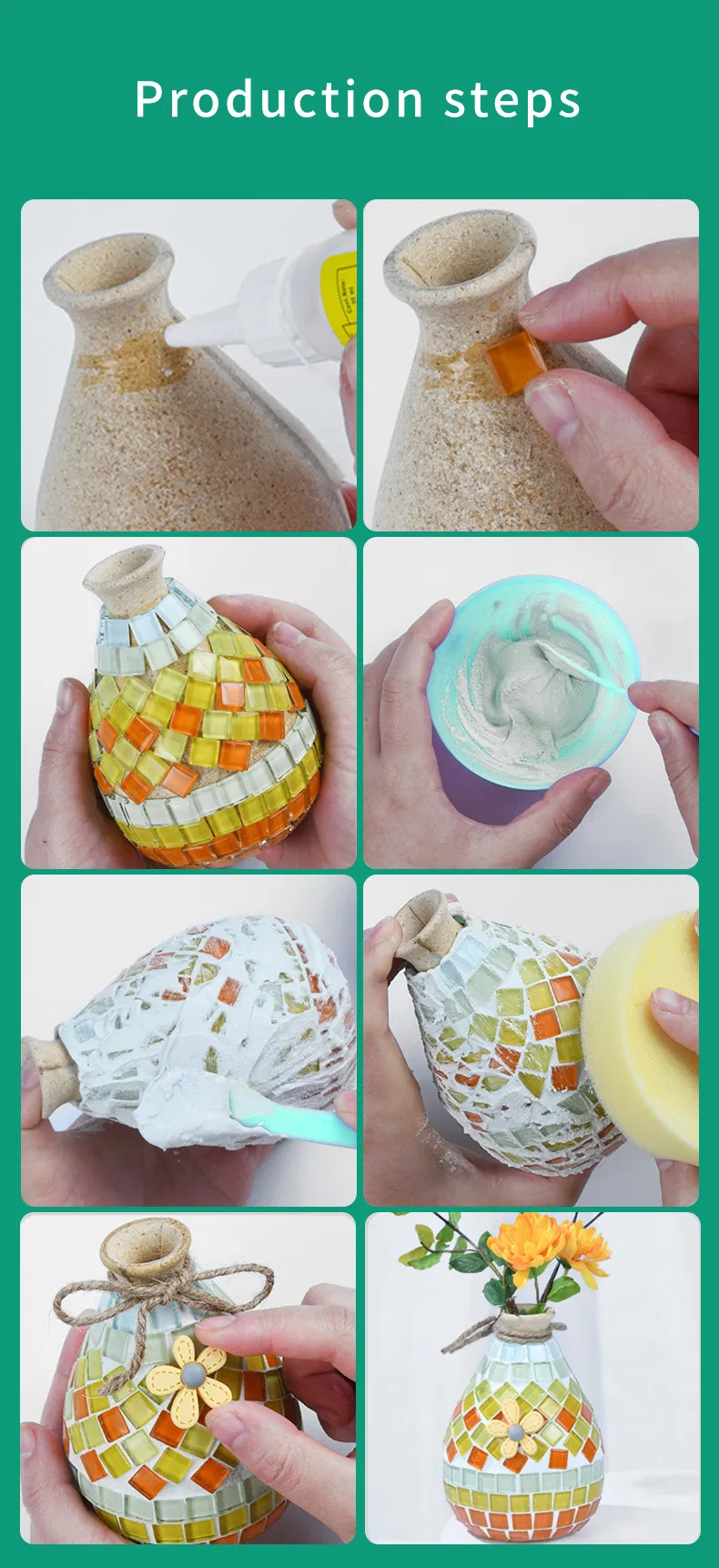 Flower Arrangement Mosaic