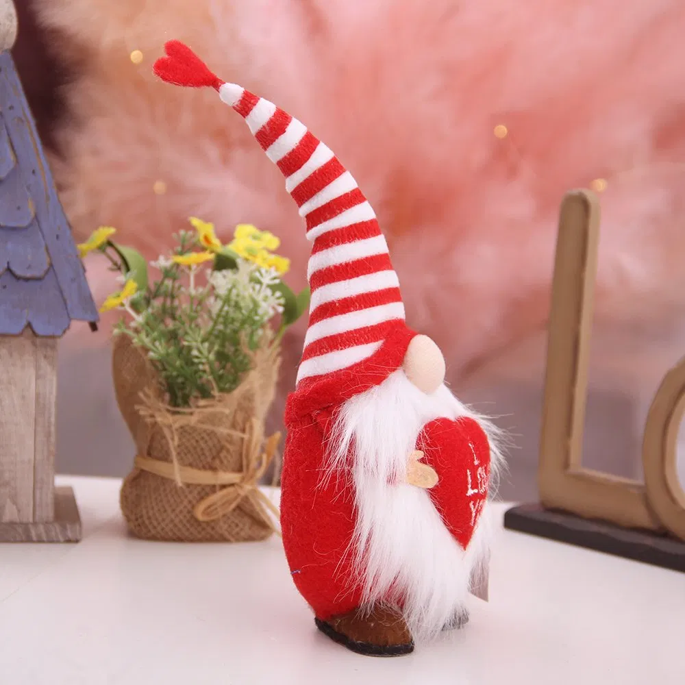 Handmade Cupid Love Heart Gnome 2023 Gift Wedding Home Decor Valentine Gnomes Daily Gift Gnome Decoration