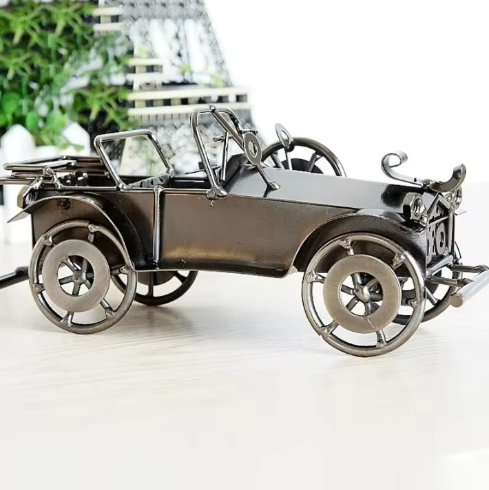 Decorative Classic Vintage Metal Craft Art Car Model Die-Cast Model Car