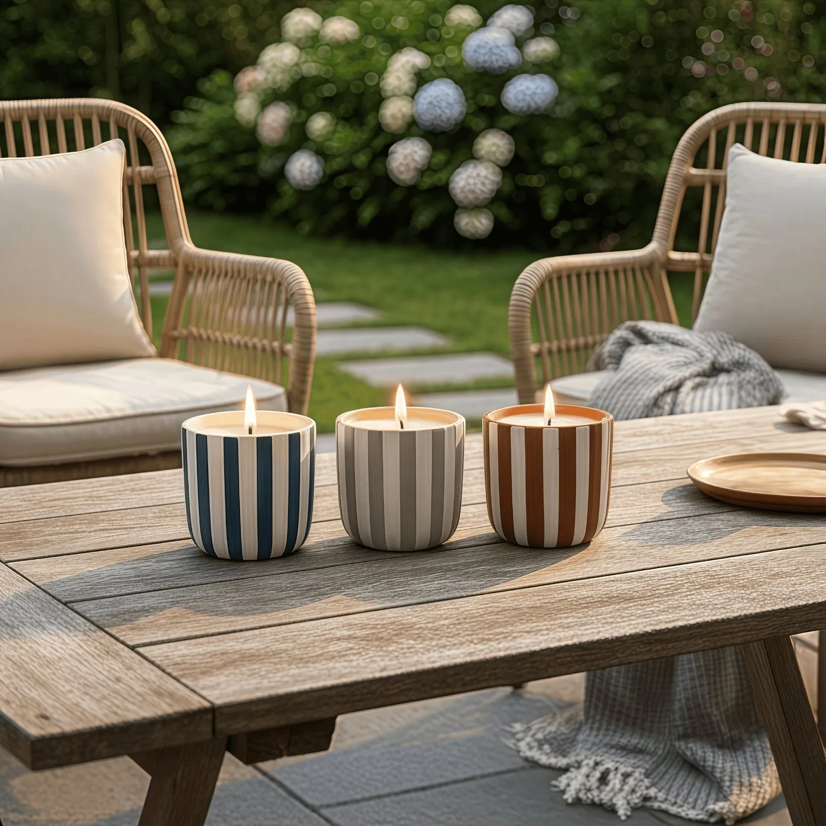 Artisan-Style Aromatherapy Candle, Outdoor Citronella Mosquito-Repellent Candle, Custom Minimalist Scented Candles