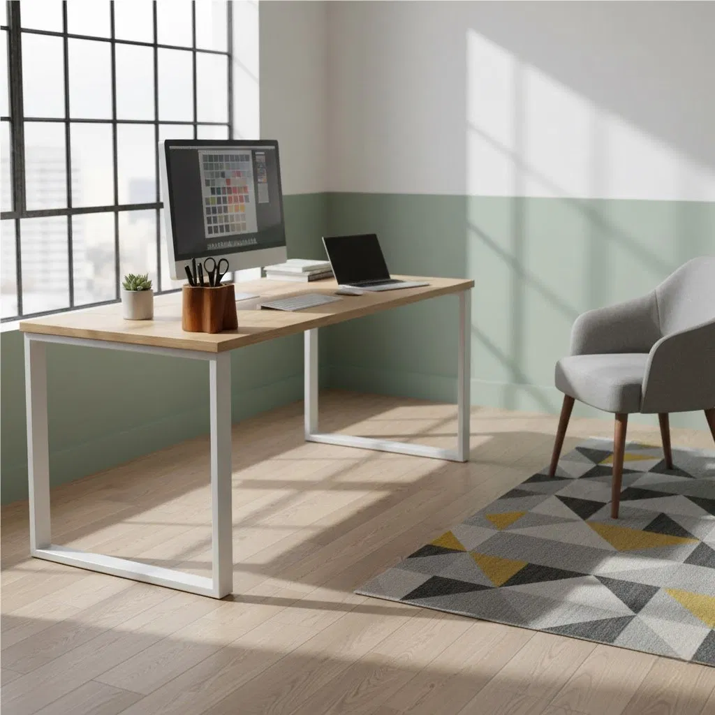 Teak Vase Stand &amp; Flower Vase, Artisan Wood Design for Home Decor