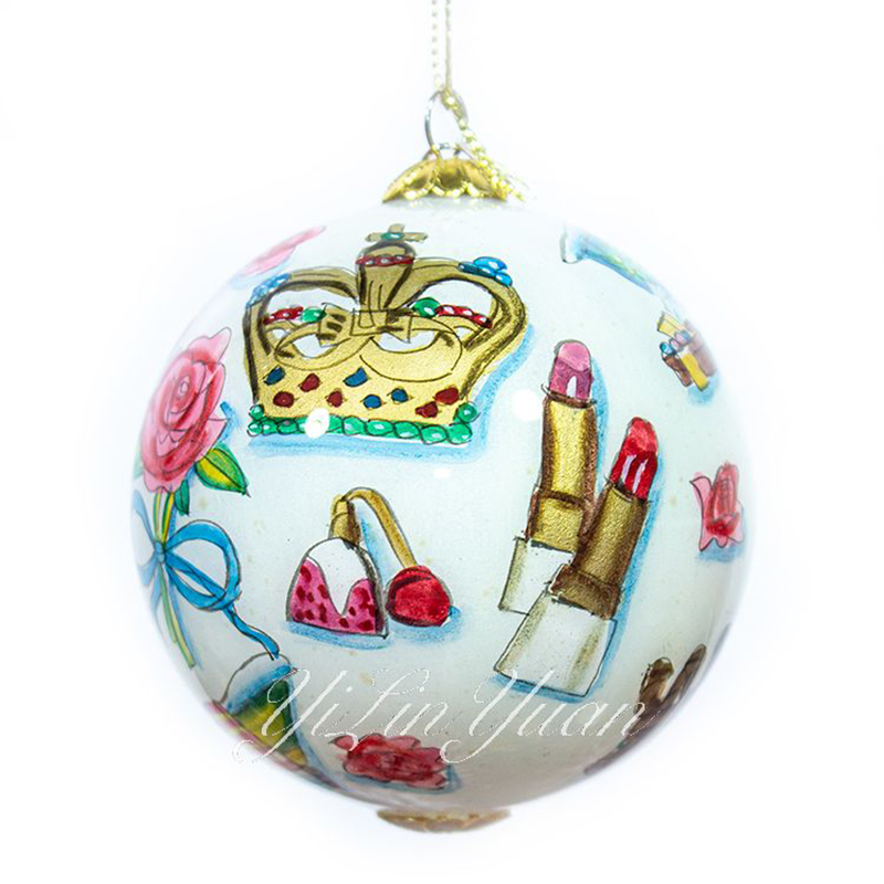 Christmas Reindeer Handmade Painting Hanging Hand-Painted Christmas Ball