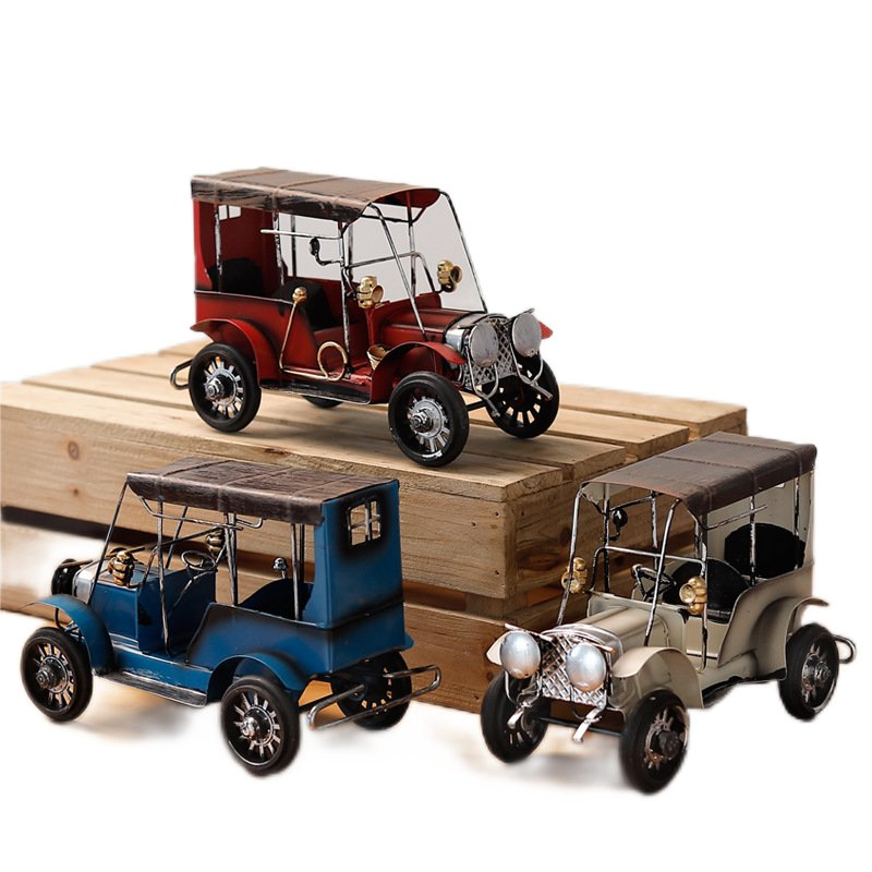 Factory Direct Iron Metal Vintage Retro Scale Car Model Home Furnishings Crafts