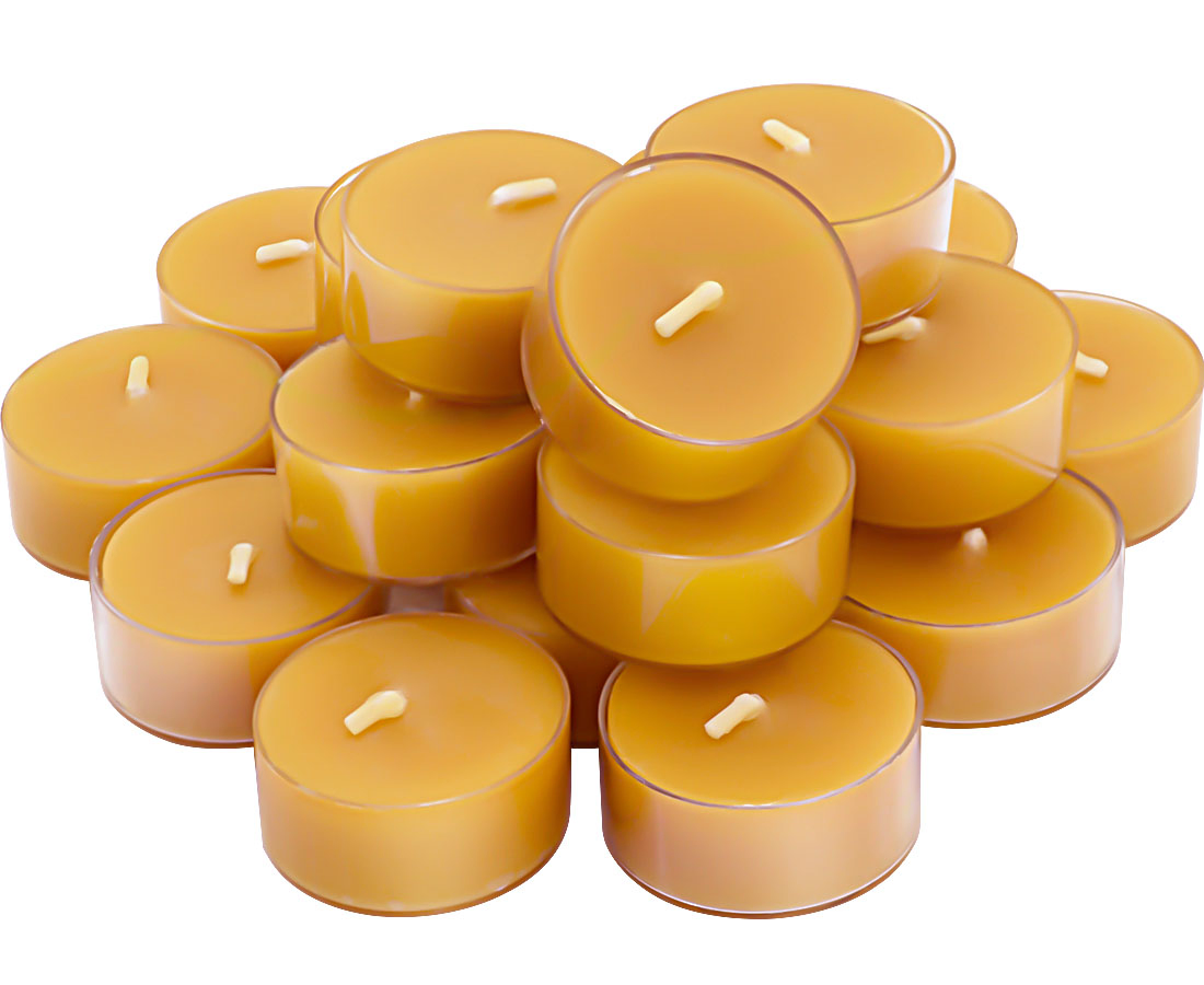 Wholesale Cheap Home Decorative Non Toxic Eco Friendly Healthy Protection Custom Small Rustic Blessed Organic Natural Pure Beeswax Tea Lights Tealight Candles