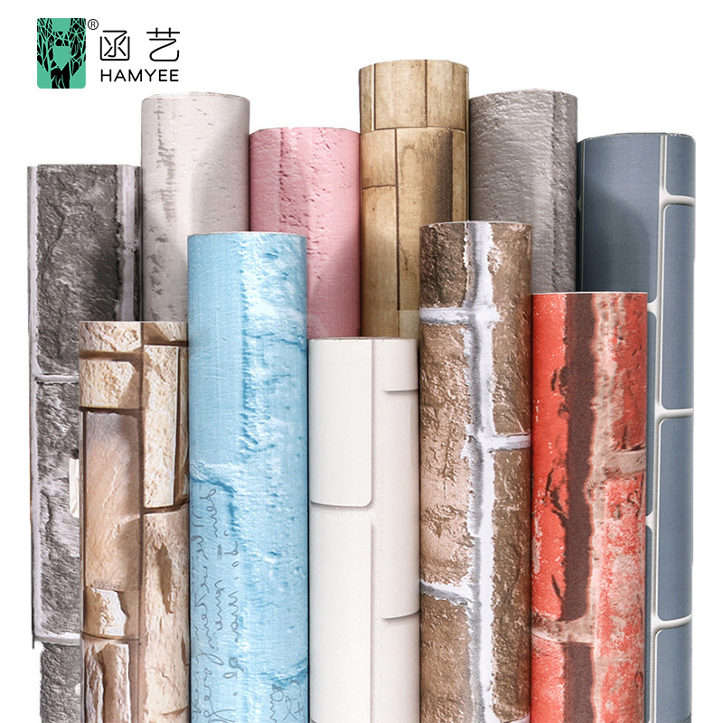 Modern 3D Wallpaper Brick Home Decorative Wall Panel Decor Sticker