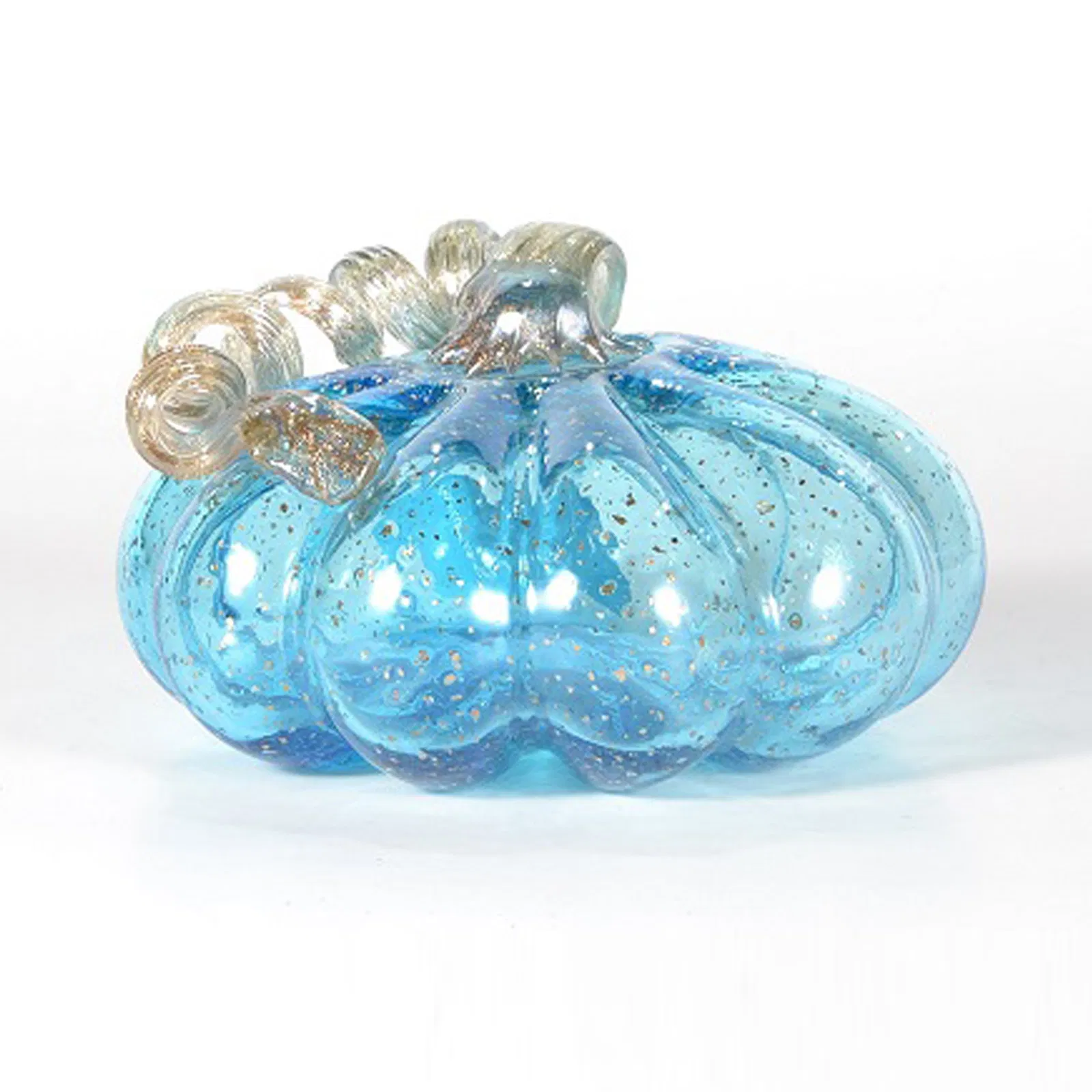 Glass Arts Crafts European Blue Stained Color Solid Sculpture