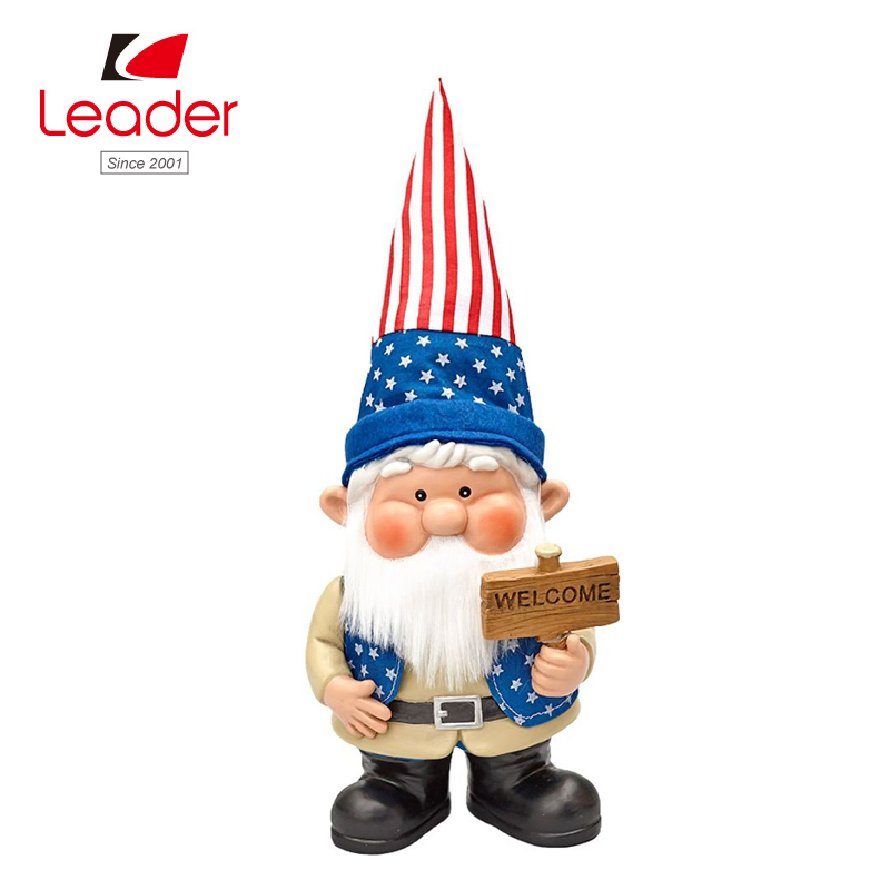 Handpainted Resin Gnome with 4 Seasonal Outfits