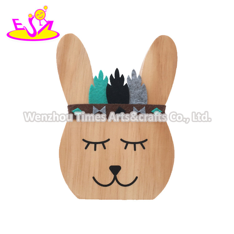 Top Sale Bear Shape Wooden Ornament Crafts for Babies W02A363