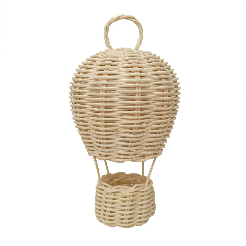 Handmade Rattan Hot Air Balloon Decoration