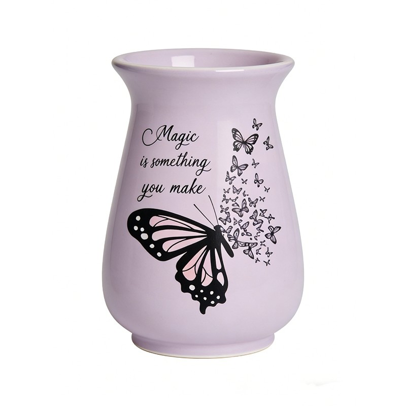 High Quality Butterfly Ceramic Flower Vase for Boho Home Decor