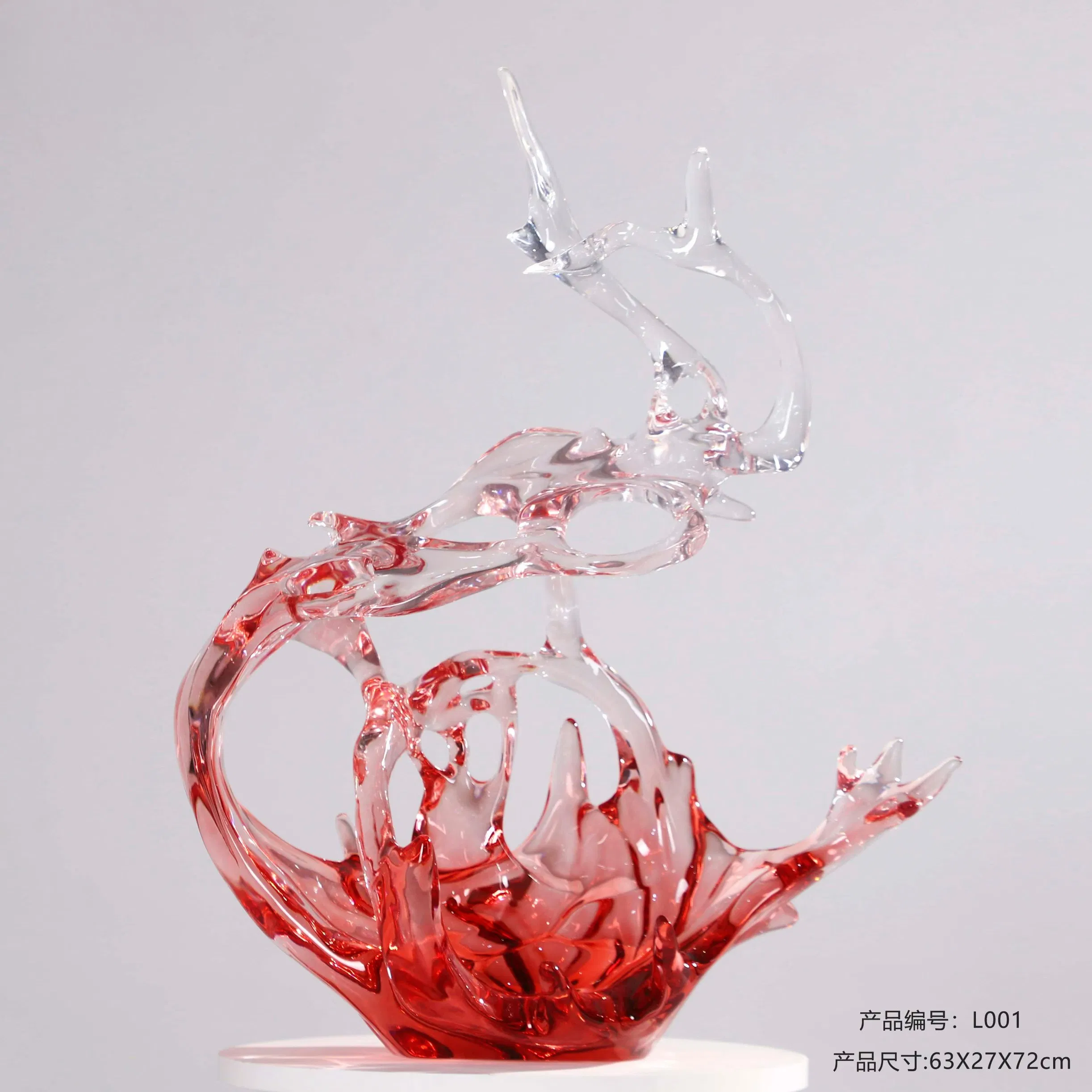 Customize Decorative PMMA Acrylic Resin Sculpture Crafts for Arts Gallery