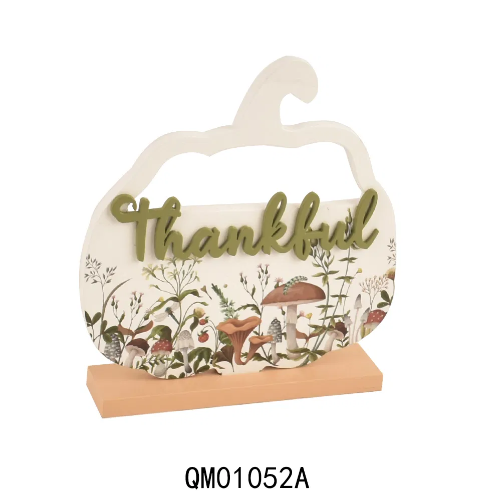 New Arrival Harvest Tabletop Pumpkin Decorations Wooden Craft for Home Decor