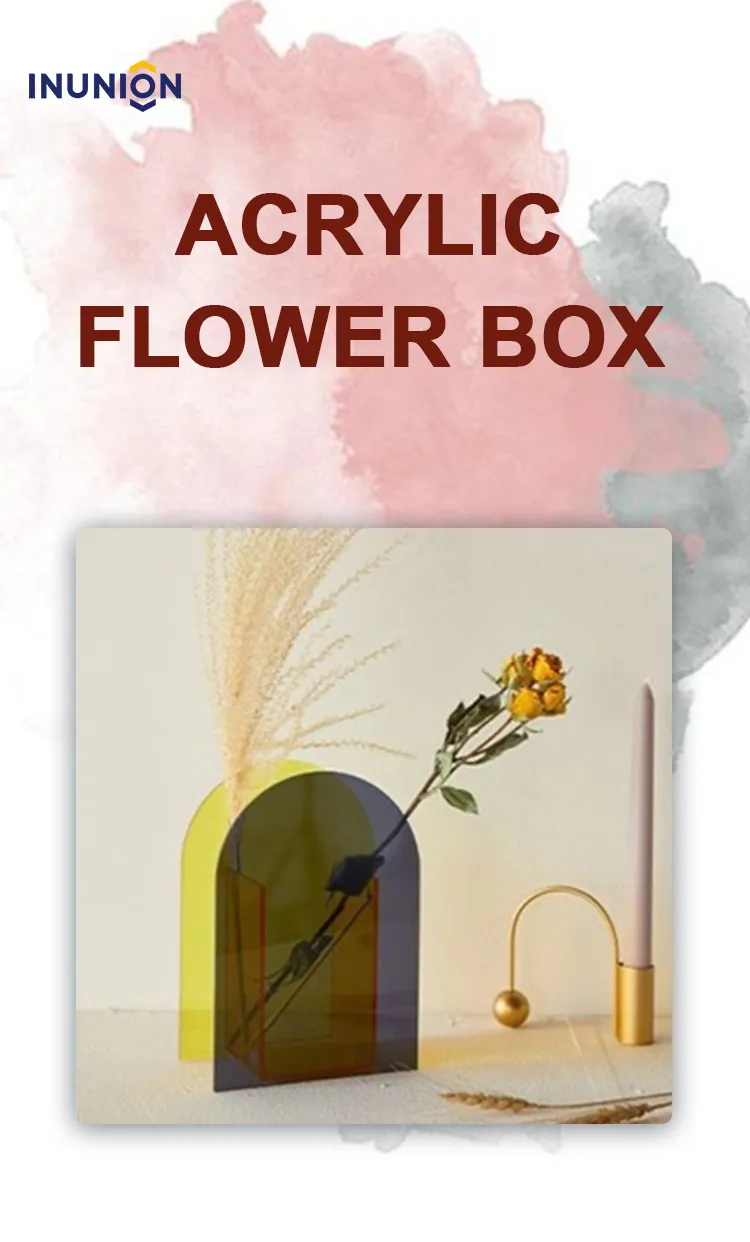 Acrylic Flower Box Vase