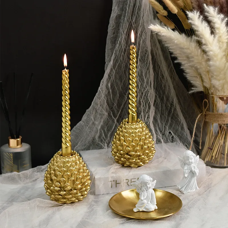 Pinecone Candle Holder 3