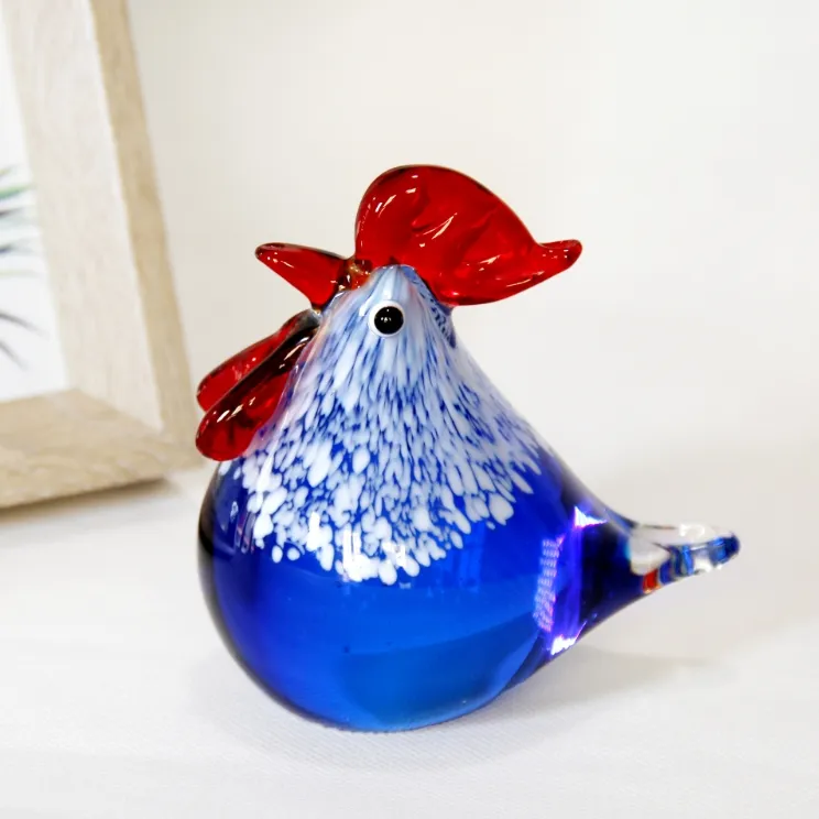 Glass Chicken Ornament 1