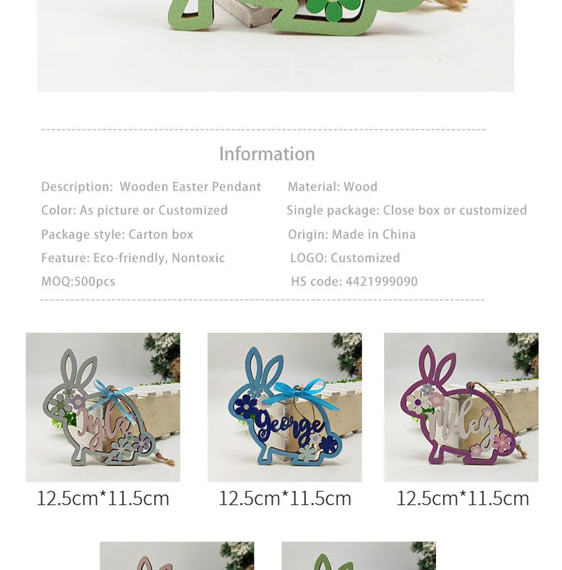 Easter Wooden Door Sign 7