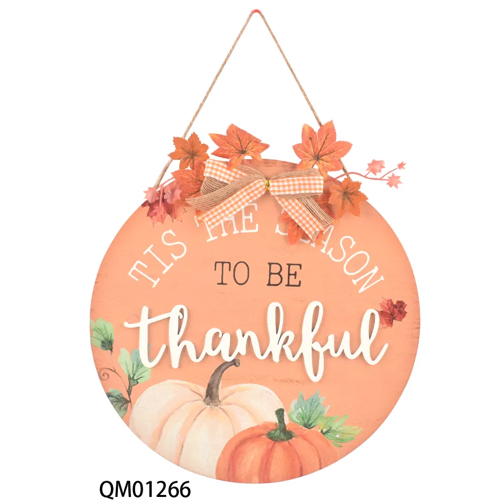 Wooden Sign Autumn Handmade Hanging Ornament for Home Decoration