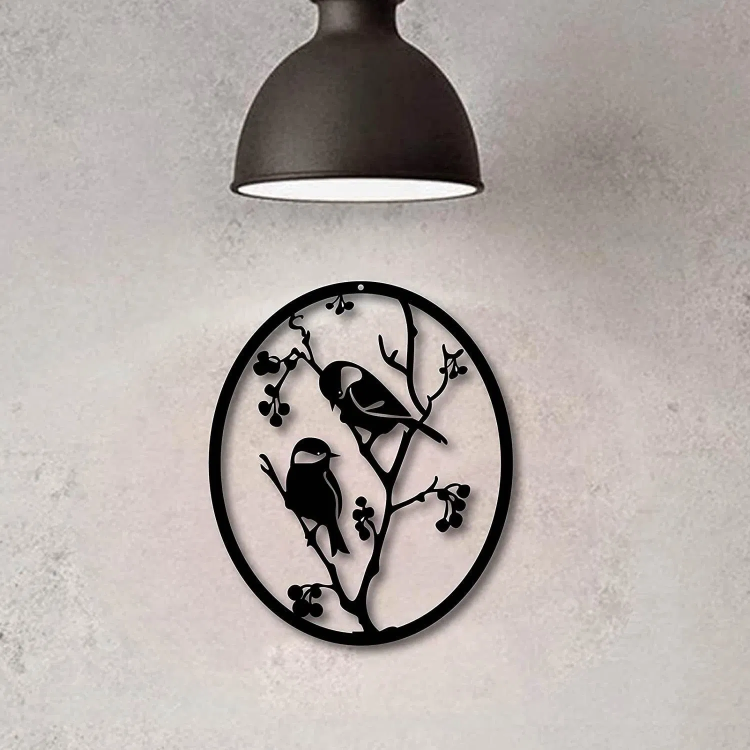 BSCI Factory Wall Art Spring Flowers Metal Wall Decoration Vase Flowers Wall Hanging