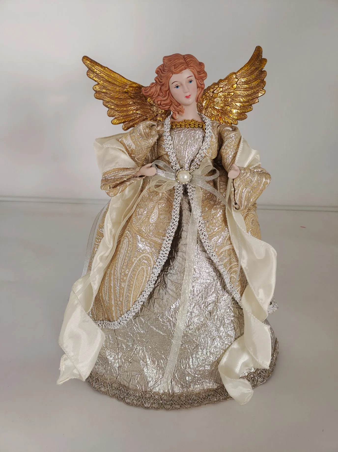 Handmade Christmas Santa Claus Fabric Figure for Home Decoration