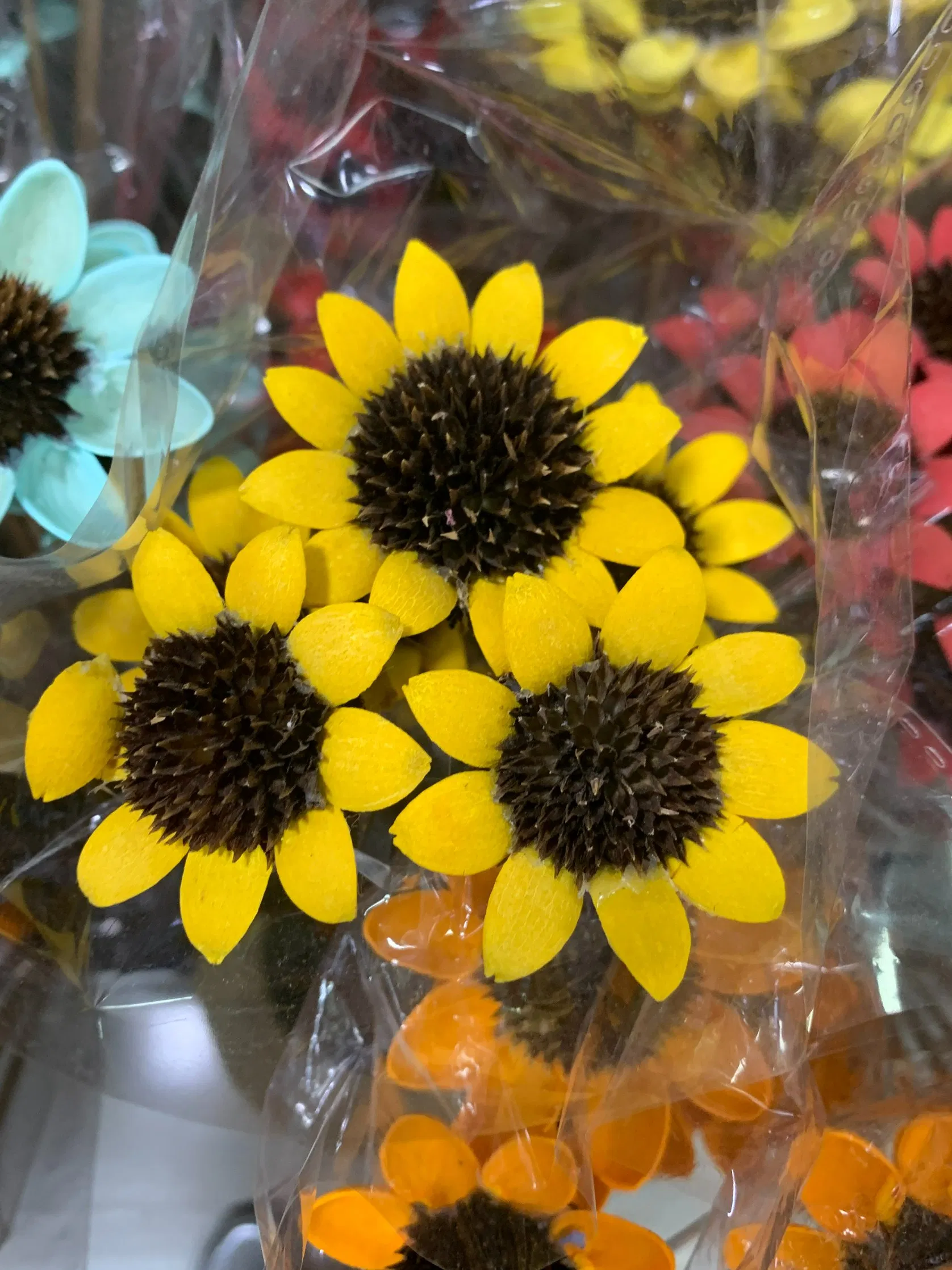 Handmade Orange Floral Decoration for Home and Events