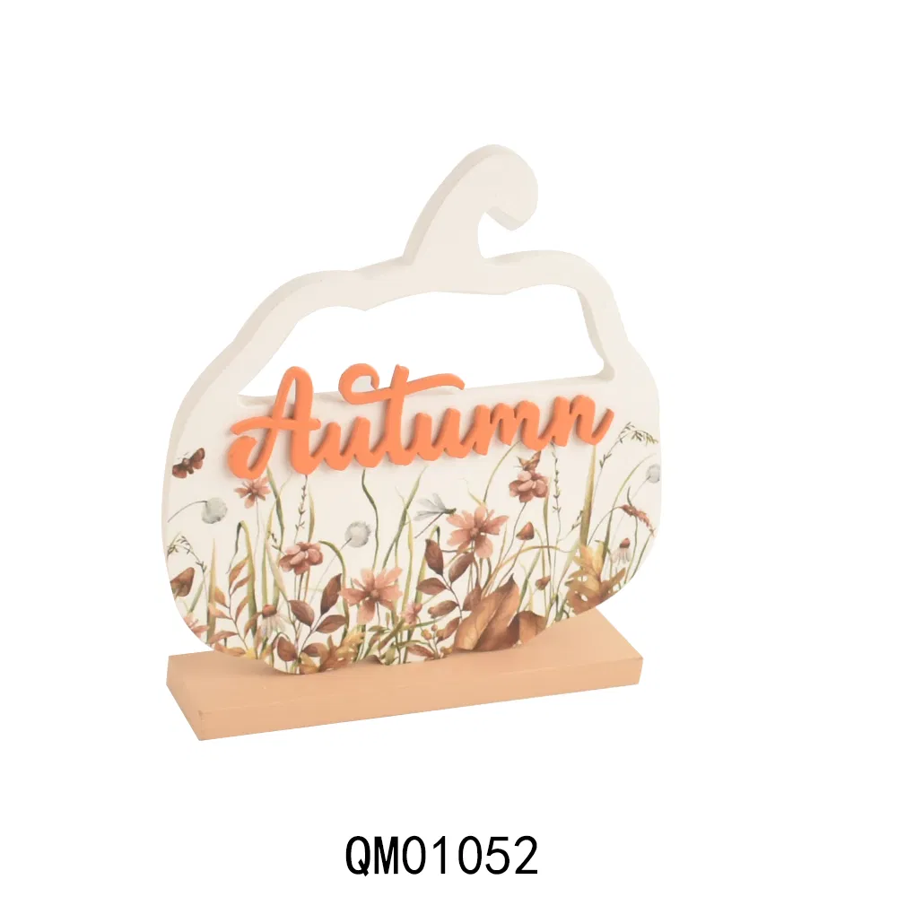 New Arrival Harvest Tabletop Pumpkin Decorations Wooden Craft for Home Decor