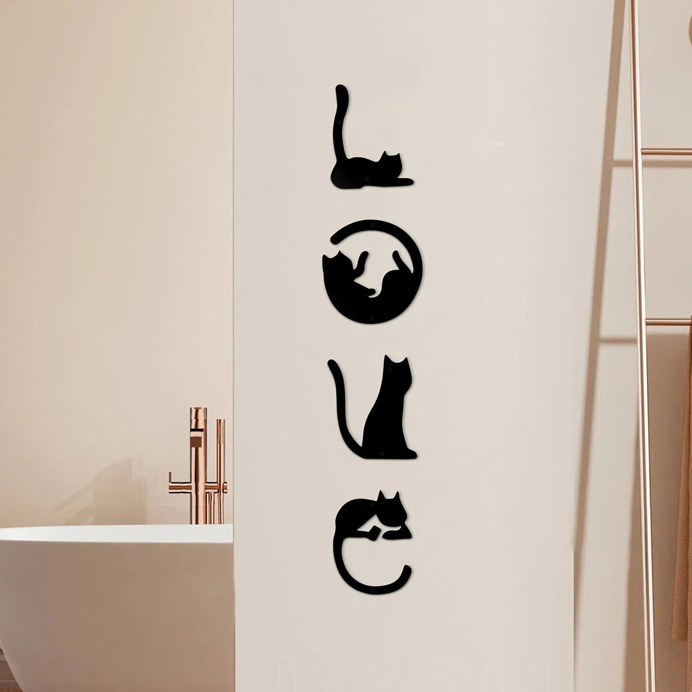 Nordic Minimalist Wrought Iron Wall Decor, Office Wall Hanging, Customizable