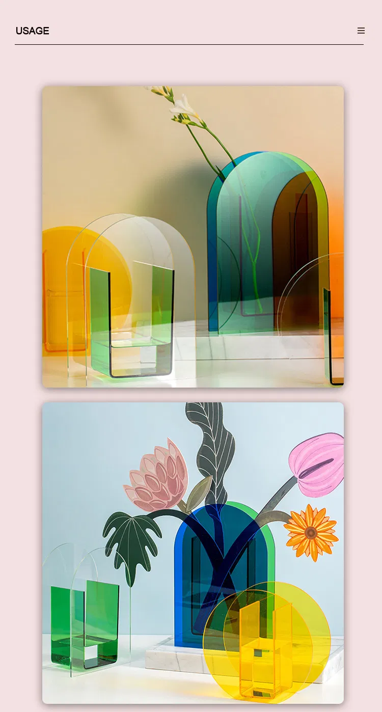 Colorful Acrylic Vase