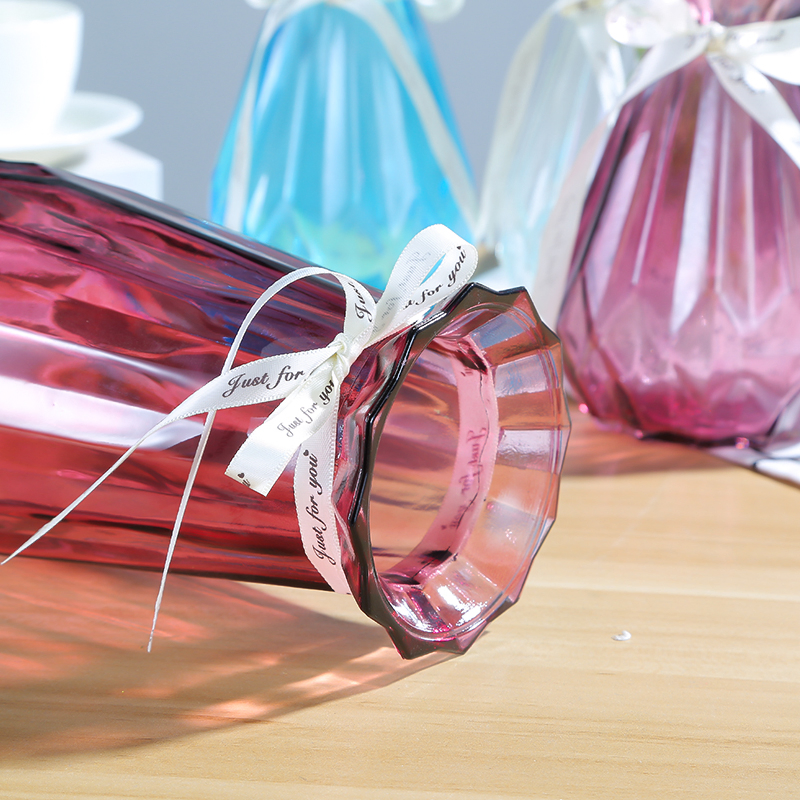 Fancy Glass Vases for Decor, Flower Vase for Home Decor, Modern Decorative Vase Centrepieces Living Room, Kitchen, Office Wedding or Gifts