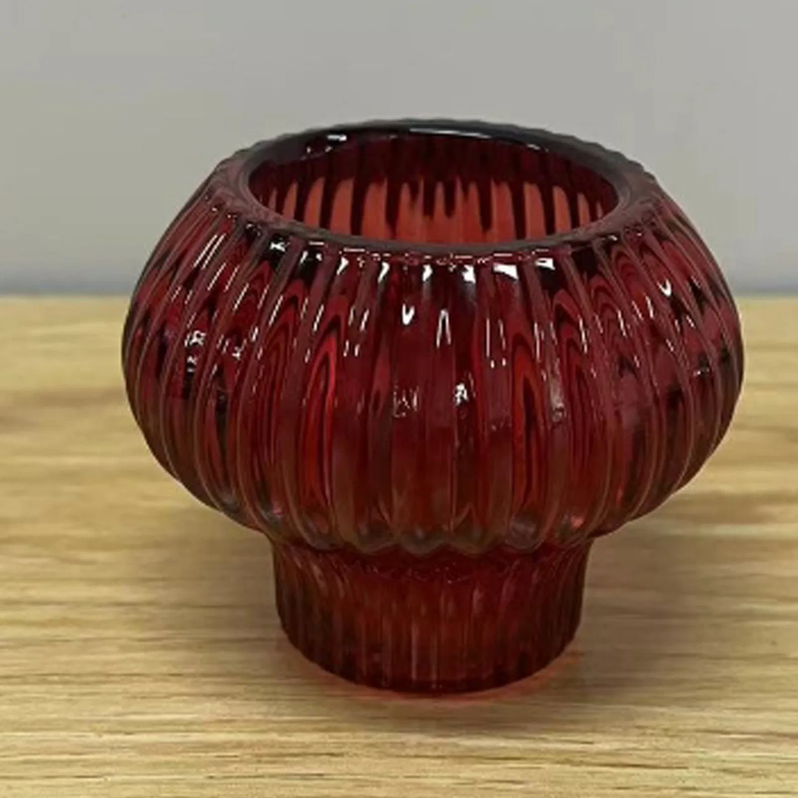 Glass Arts Crafts Fast Delivery Red Color Blown Glass Pumpkin