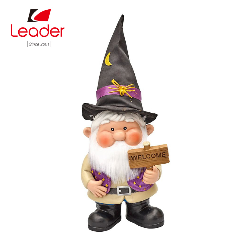 Handpainted Resin Gnome with 4 Seasonal Outfits