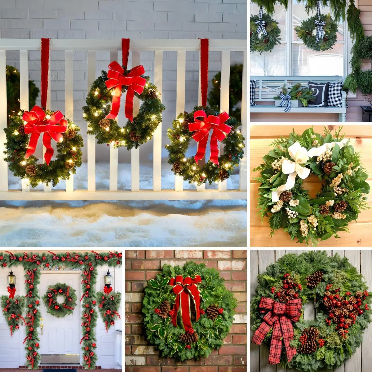Rustic Christmas Burlap Wreaths for Festive Home Decor Christmas Garland Home Decoration