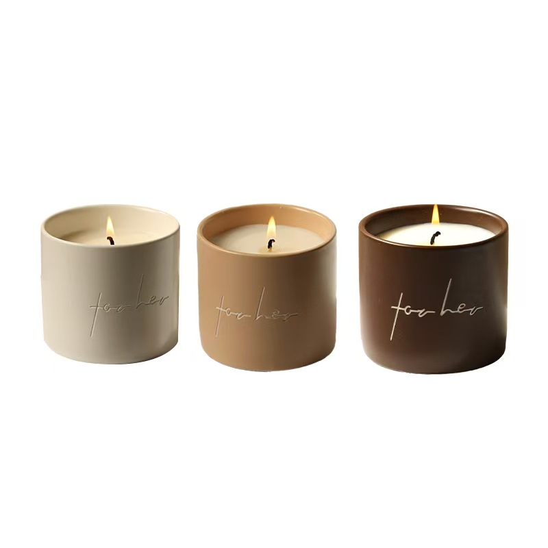 Direct Sales Sustainable Non-Toxic Mini Scented Glass Soy Wax Candle for Seasonal Decoration