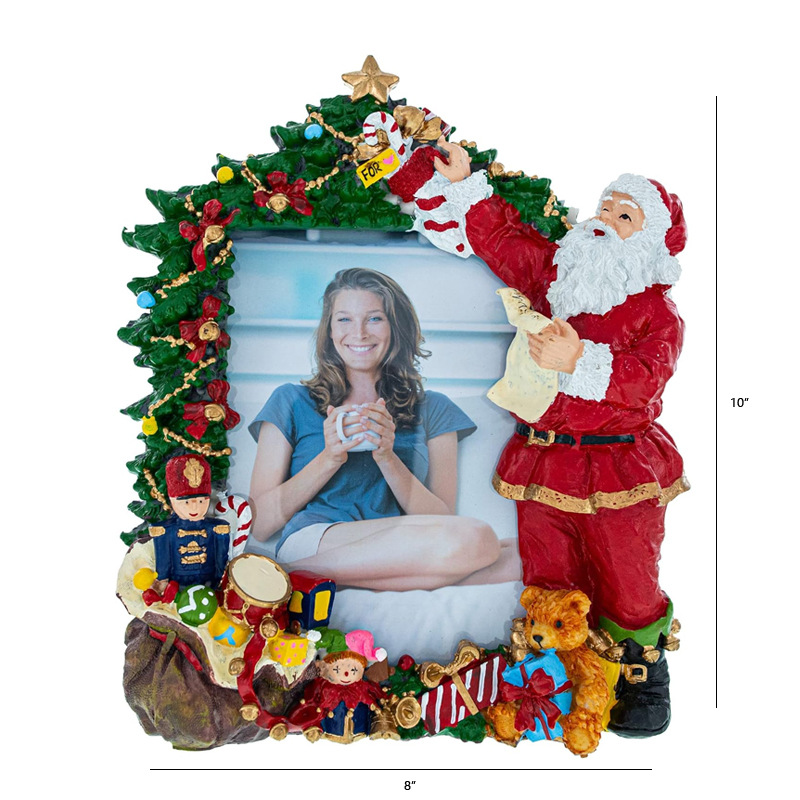 Christmas Photo Frame 4X6 Photo Frame Holiday Seasonal Resin Photo Frame Family Souvenir