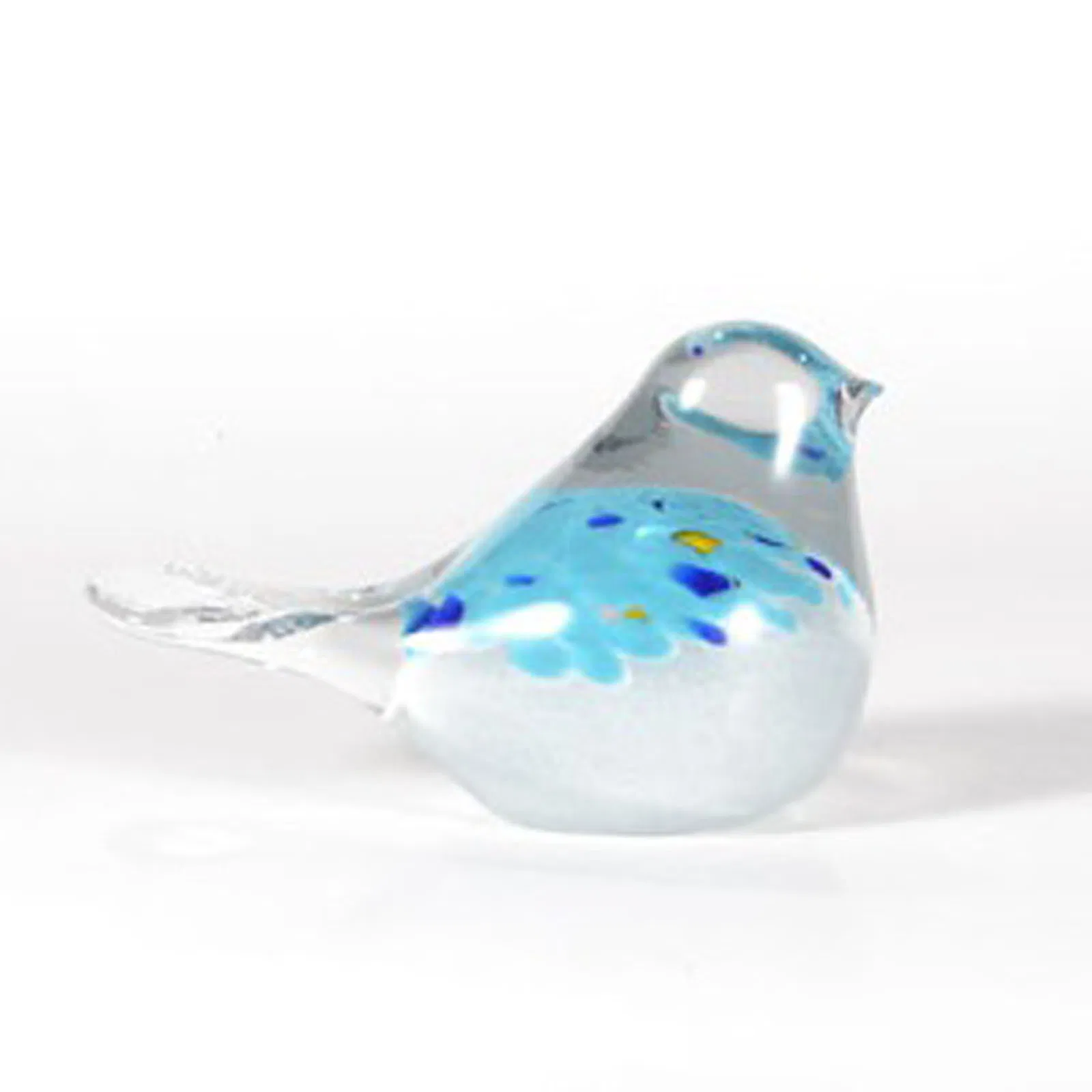 Glass Arts Crafts European Blue Stained Color Solid Sculpture